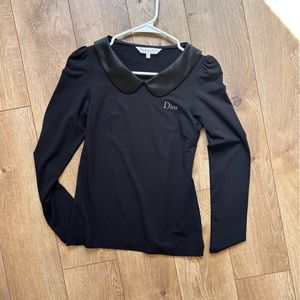 CD dior uniforms XS long sleeve top black